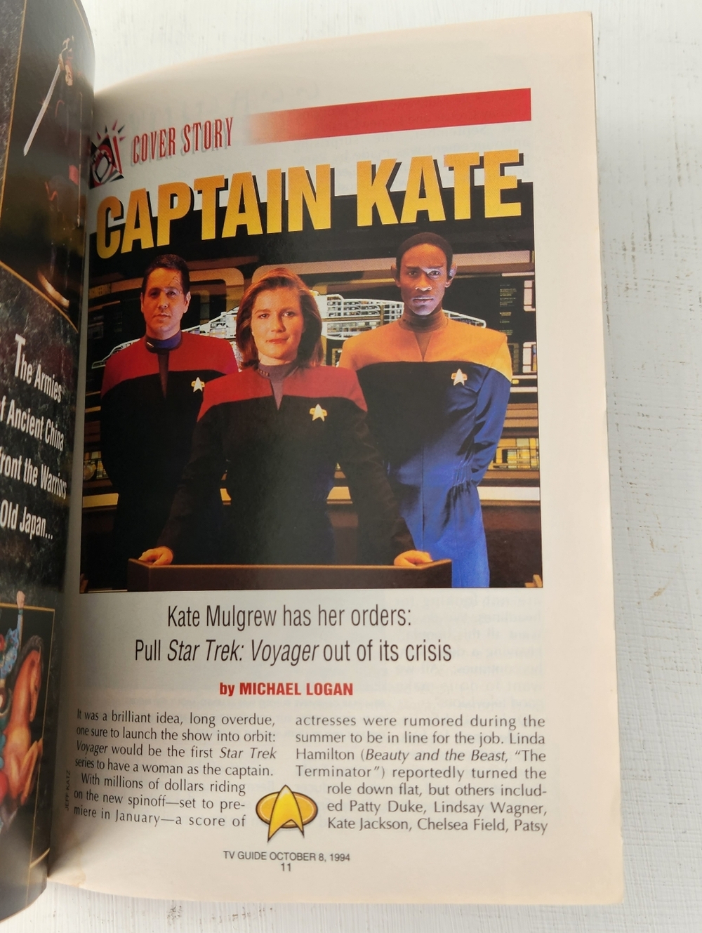 Vintage TV Guide 1994 October 8/14 Kate Mulgrew Star Trek Voyager - Picture 4 of 5